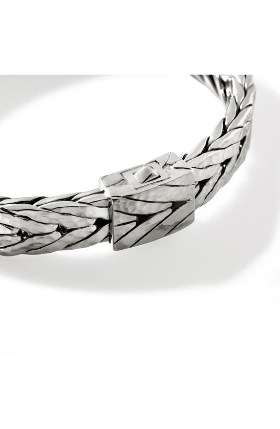 Shop John Hardy Hammered Chain Bracelet In Silver