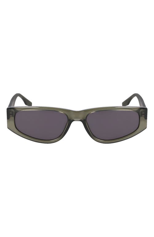 Fluidity 56mm Rectangular Sunglasses in Crystal Converse Utility