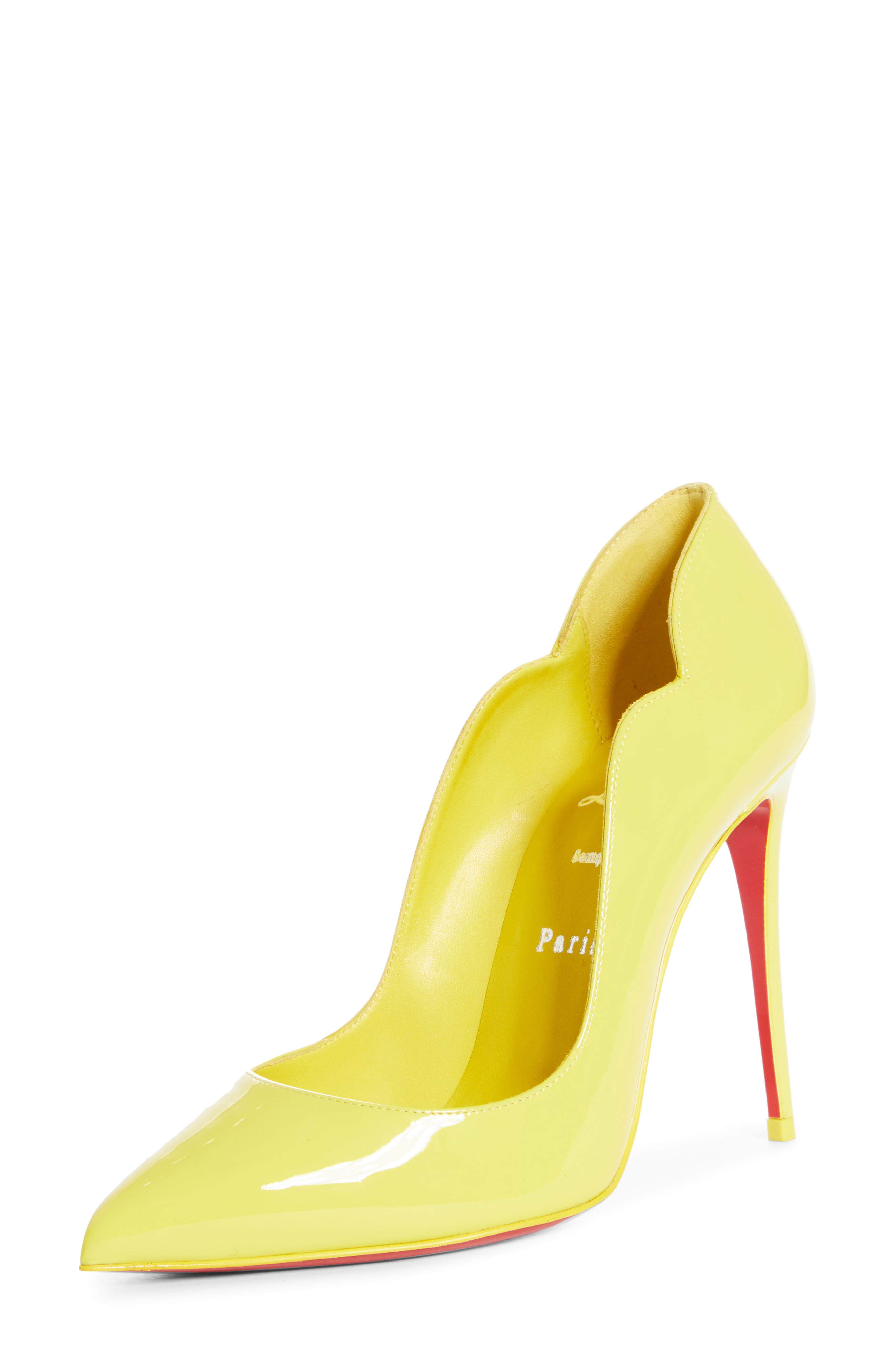 yellow designer heels