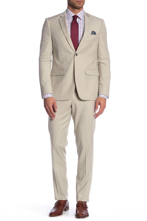 Soul Of London Two-piece Suit In Sand