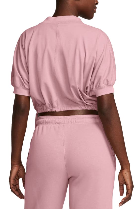 Shop Jordan Knit Crop Top In Pink Glaze