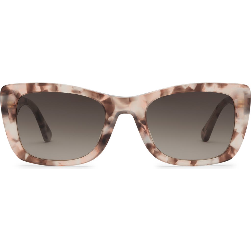 Electric Portofino 52mm Gradient Rectangular Sunglasses In Flamingo/black Gradient