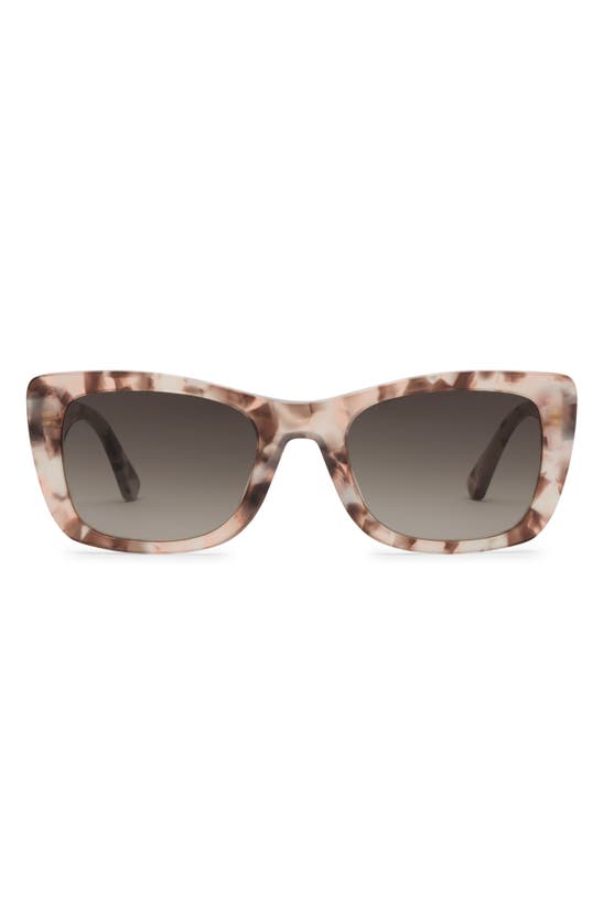 Electric Portofino 52mm Gradient Rectangular Sunglasses In Brown