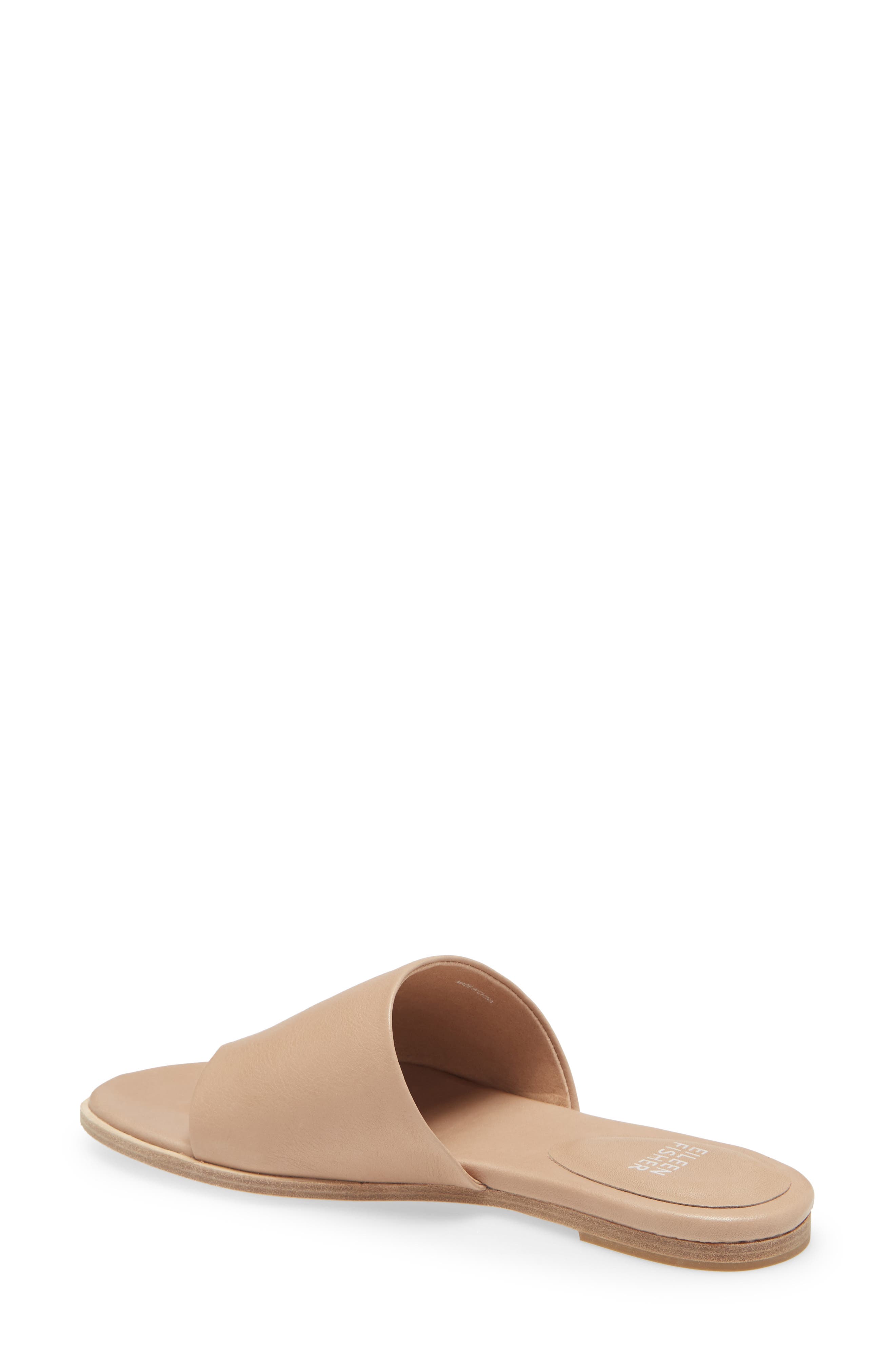 eileen fisher edge leather slide