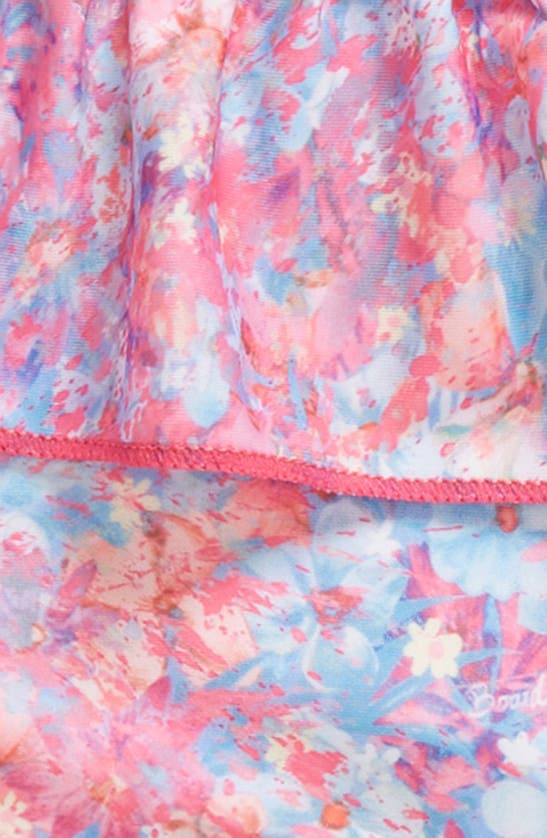 Shop Boardies Kids' Ditzy Ruffle Two-piece Swimsuit In Pink Multi