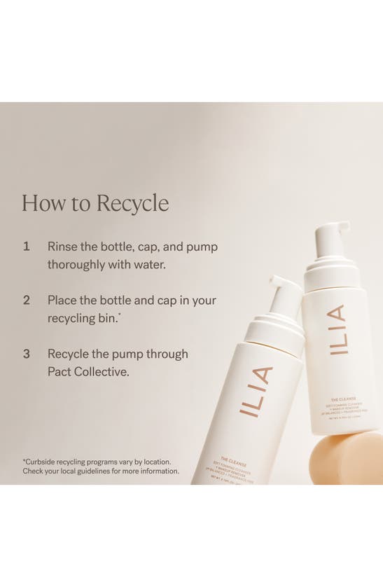 Ilia The Cleanse Soft Foaming Cleanser + Make Up Remover In Full Size