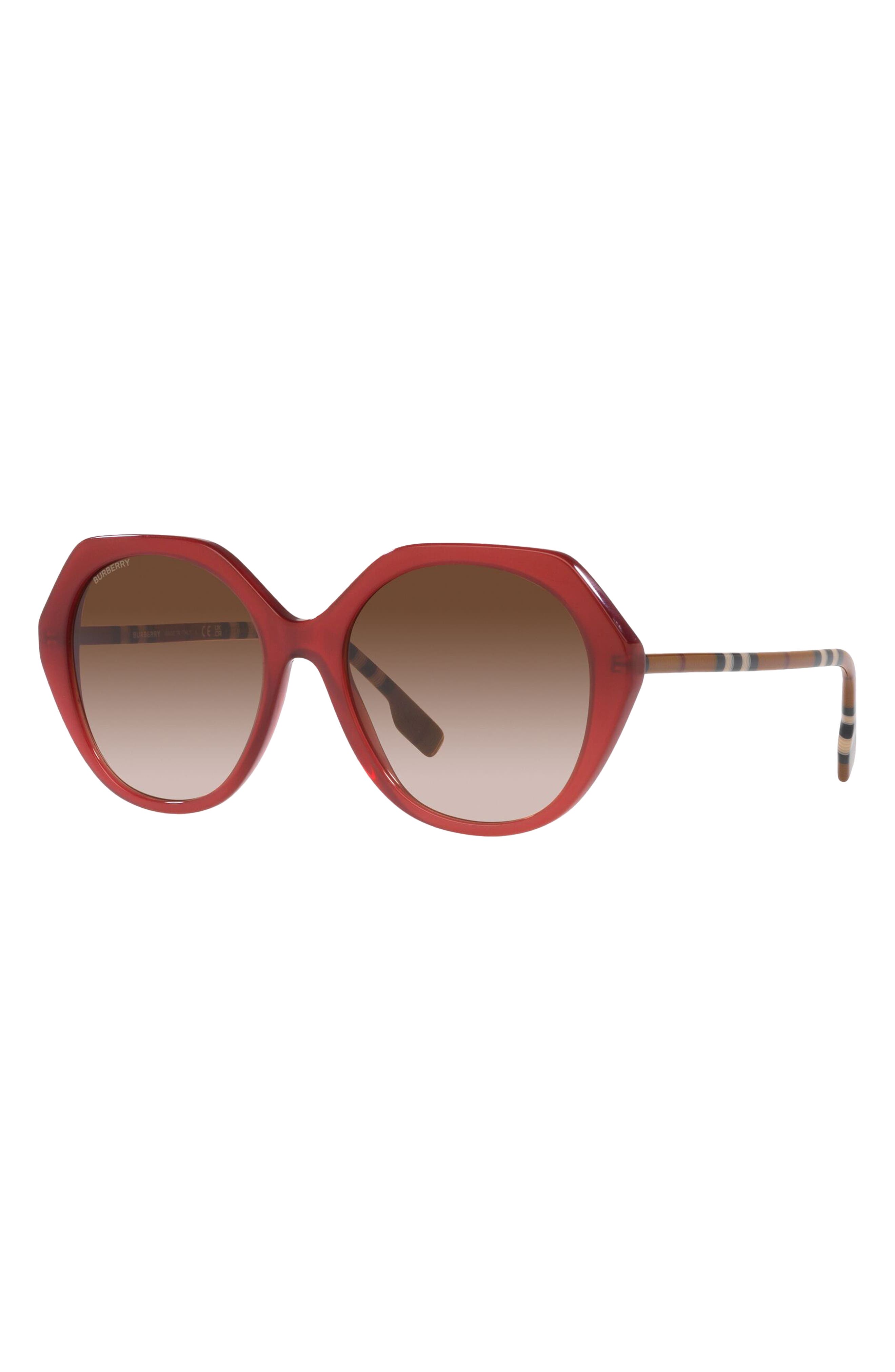 Burberry 55mm shop round sunglasses