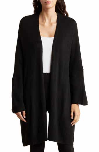 BY DESIGN Helen Cable Knit Pocket Hooded Long Cardigan
