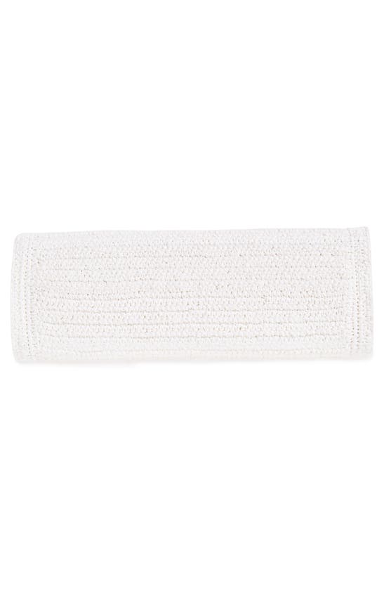 Tory Burch Ella Small Hand Crochet Tote In White