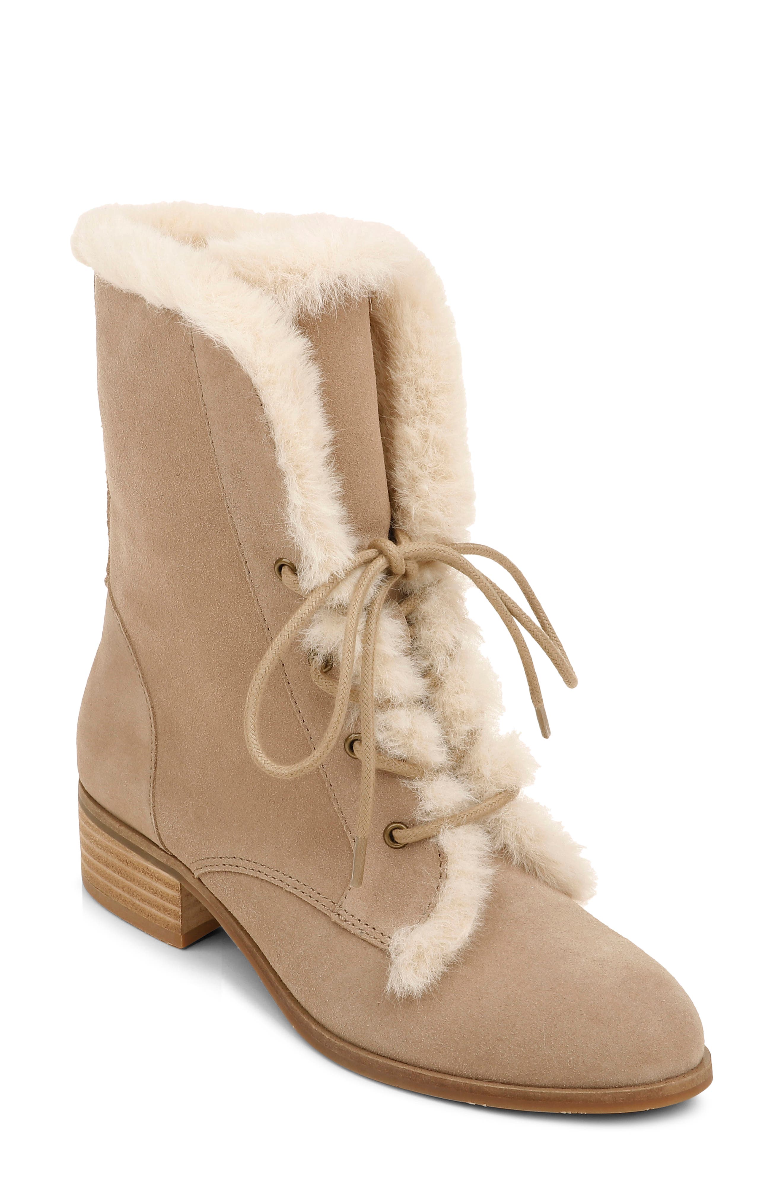 Splendid Keilah Lace-up Boot In Taupe