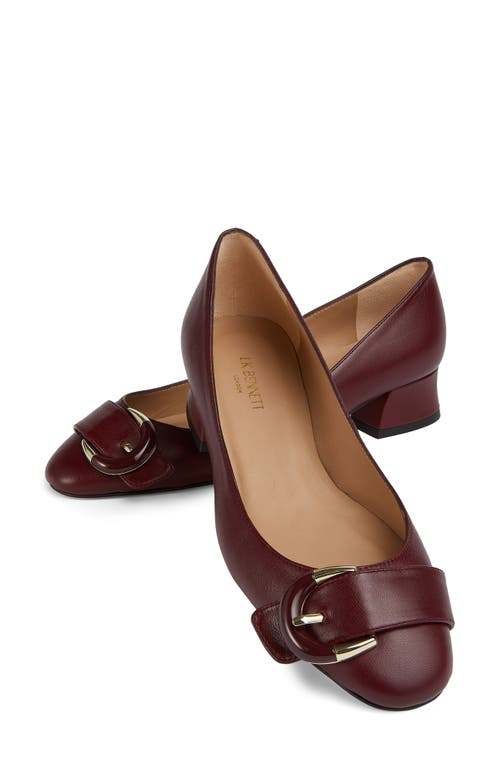 Shop Lk Bennett Cici Buckle Pump In Bordeaux