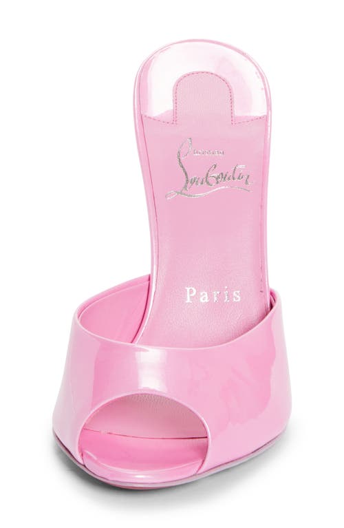 Shop Christian Louboutin Me Dolly Peep Toe Slide Sandal In Baby Pink/lin Baby Pink