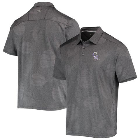 Men's Tommy Bahama Gray Philadelphia Eagles Palm Coast Delray Frond Allover  IslandZone Polo