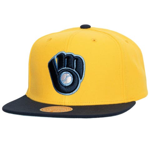 Men's New Era Khaki/Olive Milwaukee Brewers Pink Undervisor 59FIFTY Fitted Hat