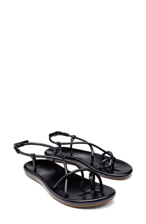 Olukai Waiau Sandal In Black/black