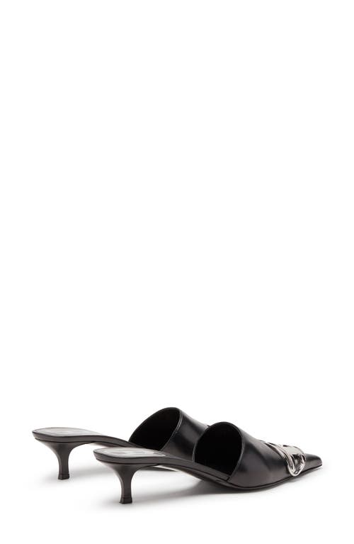 Shop Diesel ® Pointed Toe Kitten Heel Mule In Black