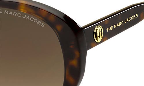 Shop Marc Jacobs 54mm Gradient Round Sunglasses In Havana/brown Gradient