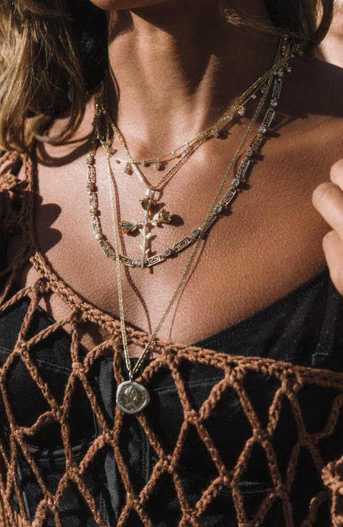 Child Of Wild Rosa Sacra Pendant Necklace In Gold
