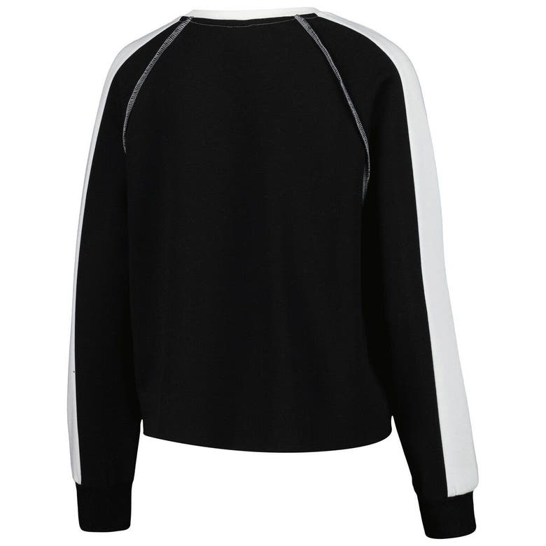 Shop Gameday Couture Black Florida State Seminoles Blindside Raglan Cropped Pullover Sweatshirt