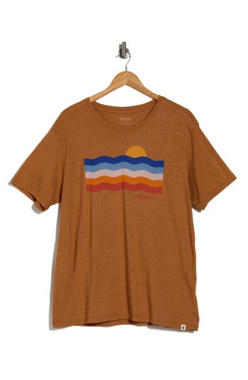 Cotopaxi Disco Wave Organic Cotton Blend Graphic Tee In Brown