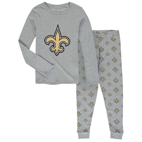 Youth Gray Los Angeles Rams Long Sleeve T-Shirt & Pants Sleep Set