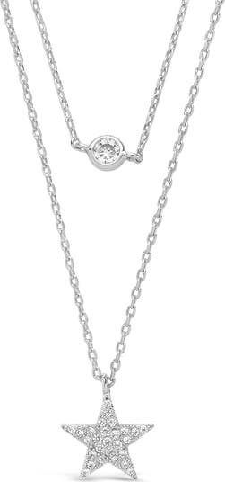 NORDSTROM PAVÉ store RHINESTONE STAR NECKLACE