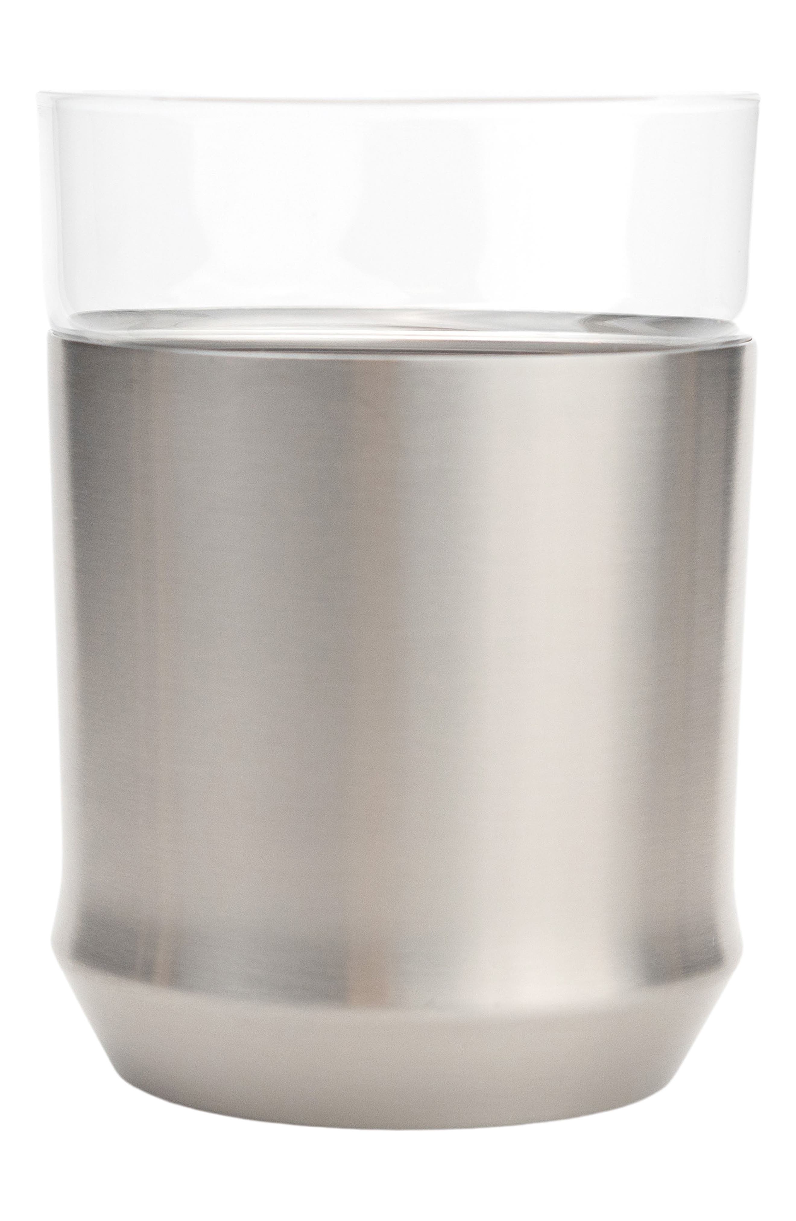 Elevated Craft Hybrid Cocktail Glass in Stainless Steel