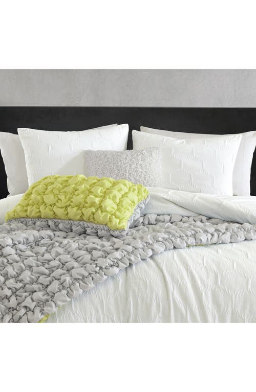 Dkny Modern Hexagon Duvet Cover & Shams Set In Citron