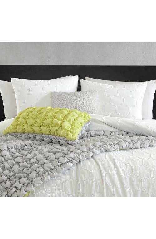 Shop Dkny Modern Hexagon Duvet Cover & Shams Set In Citron