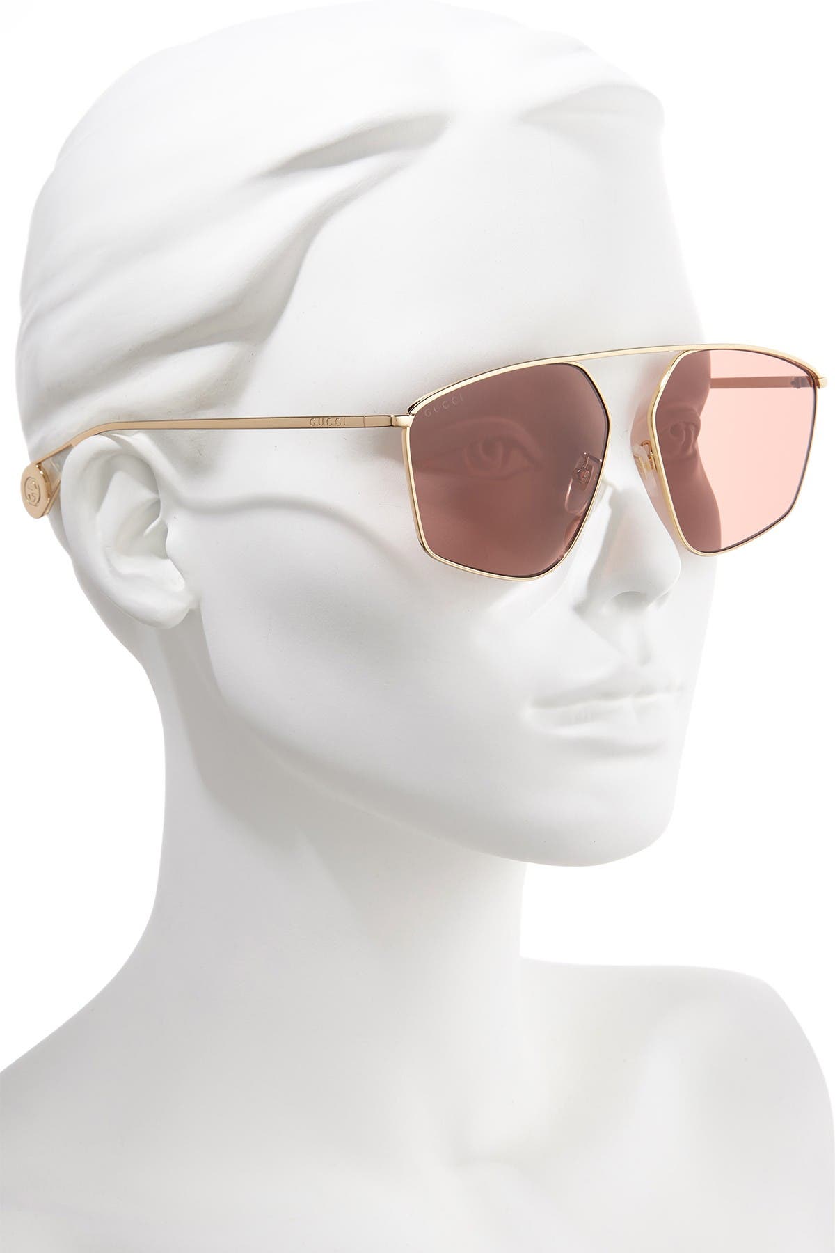 gucci 60mm aviator sunglasses