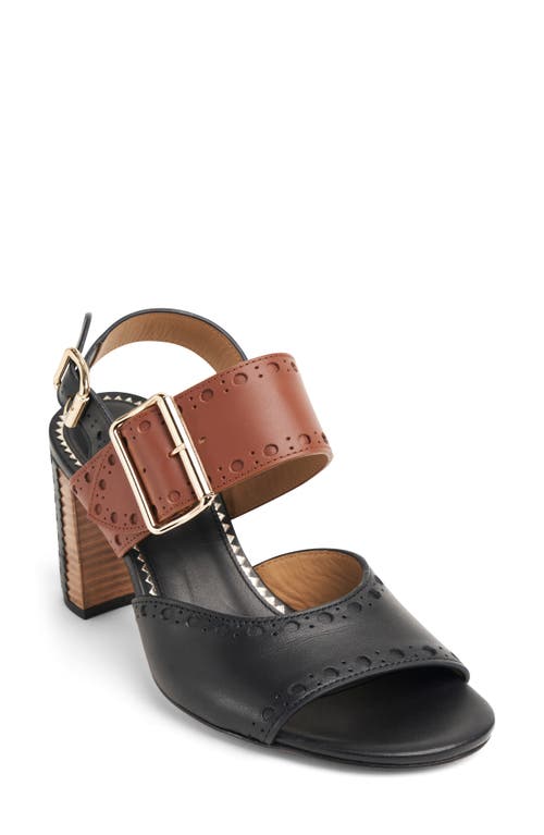 The Office of Angela Scott Ms. Nellie Sandal Black And Cognac at Nordstrom,