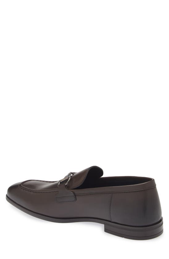 Stuart Weitzman Simon Twistbit Loafer In Dark Brown