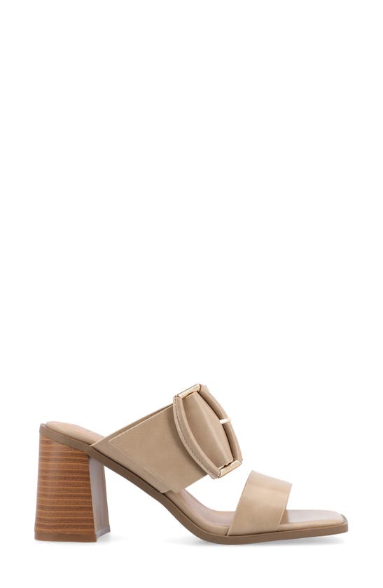 Journee Collection Block Heel Sandal In Tan