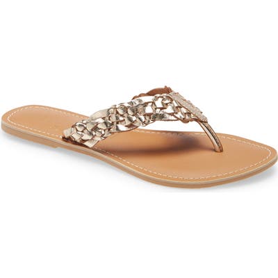 Beach By Matisse Make Waves Flip Flop, Metallic