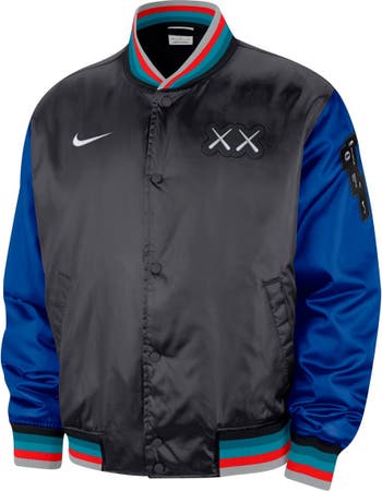 Men's Nike Charcoal Brooklyn Nets 2023/24 City Edition Courtside Premier  Full-Snap Bomber Jacket