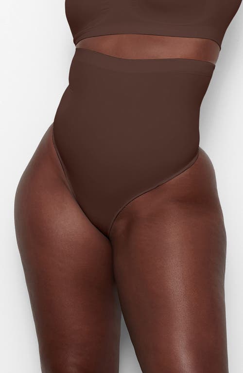 Skims Seamless Sculpt Sculpting High Waist Briefs In Cocoa