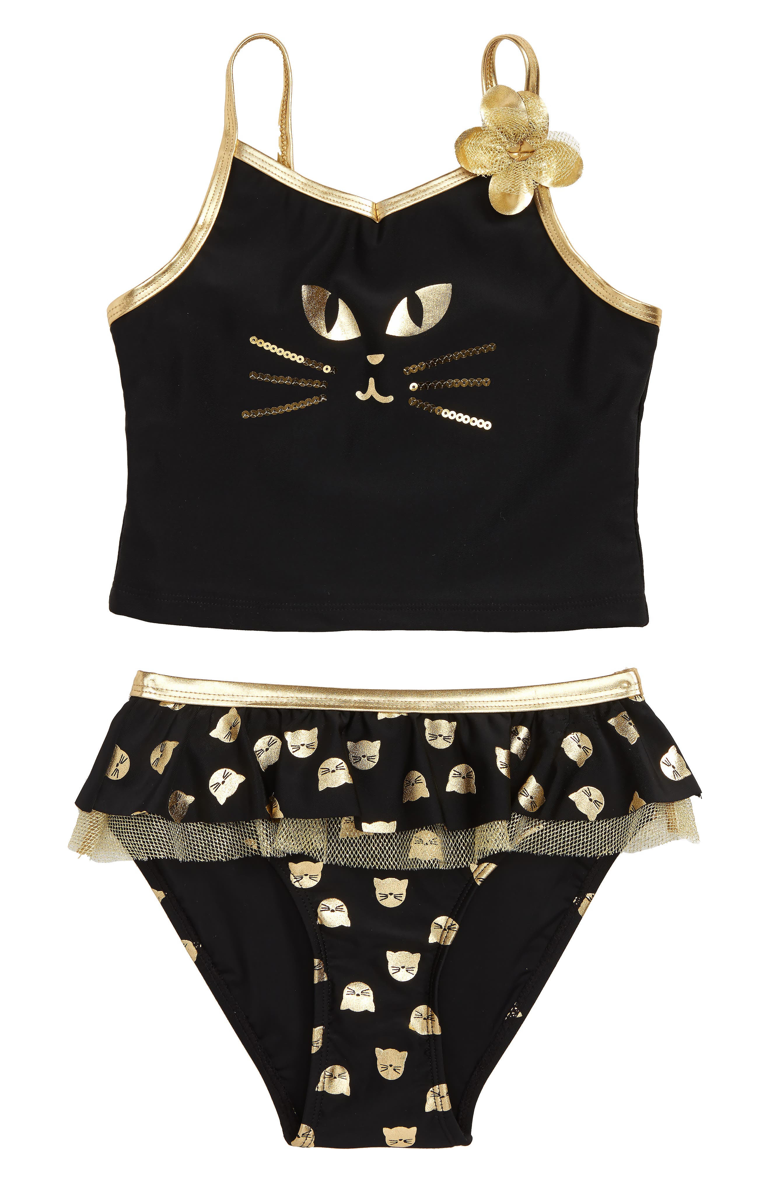 girls cat swimsuit