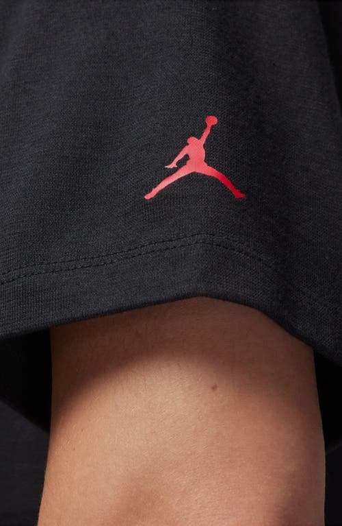 Shop Jordan Flight Heritage Graphic T-shirt In Black/gym Red