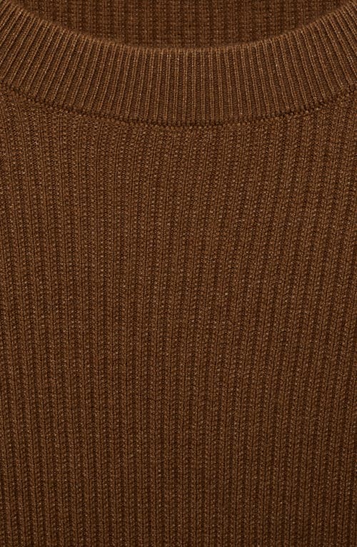 Mango Rib Sweater In Coffee