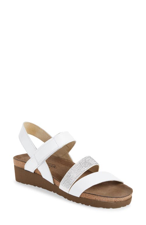 Naot 'Krista' Sandal in White Leather