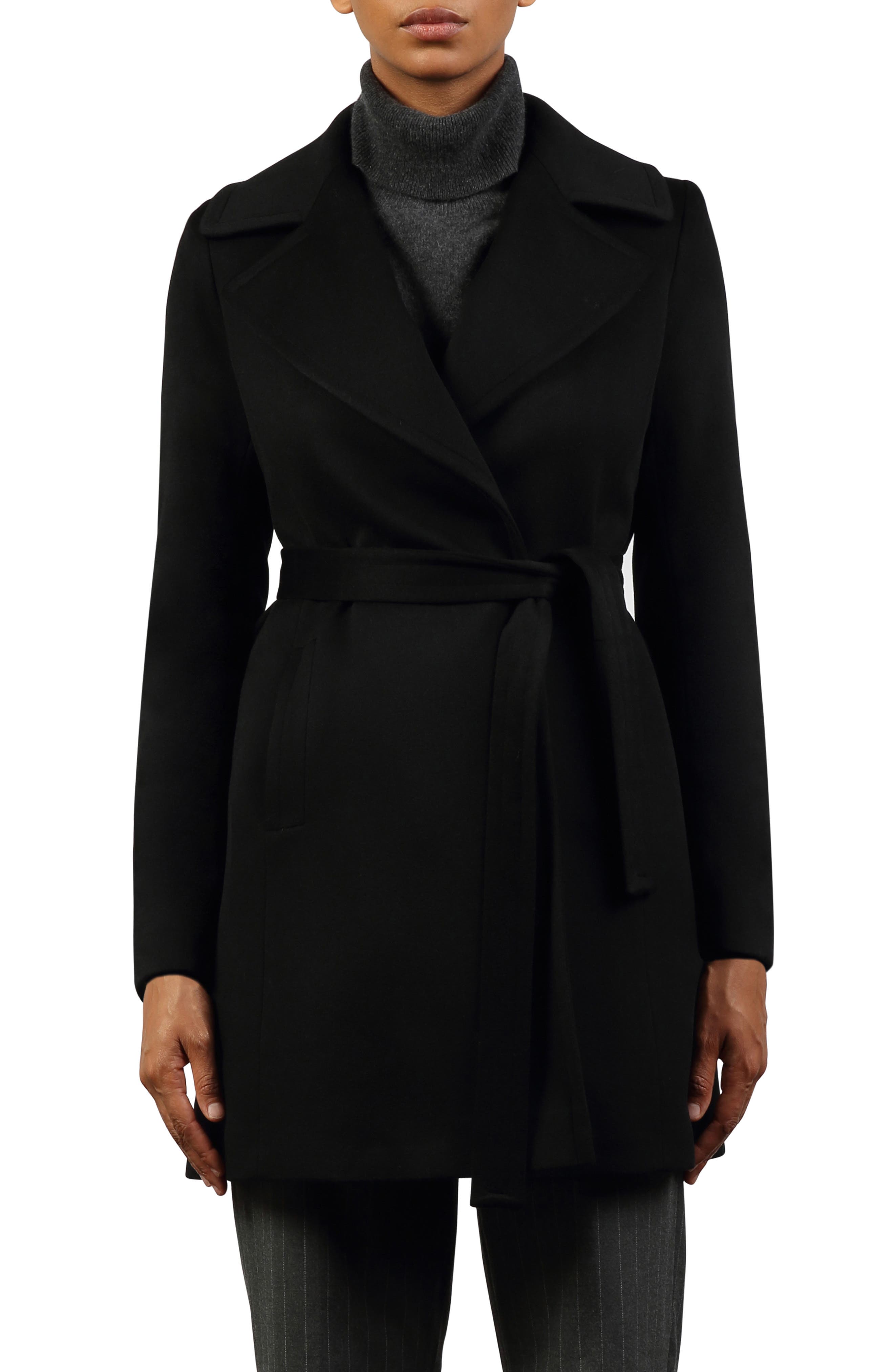 fleurette wrap coat