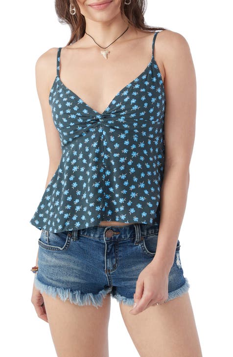 Tobi Flower Print Twist Camisole