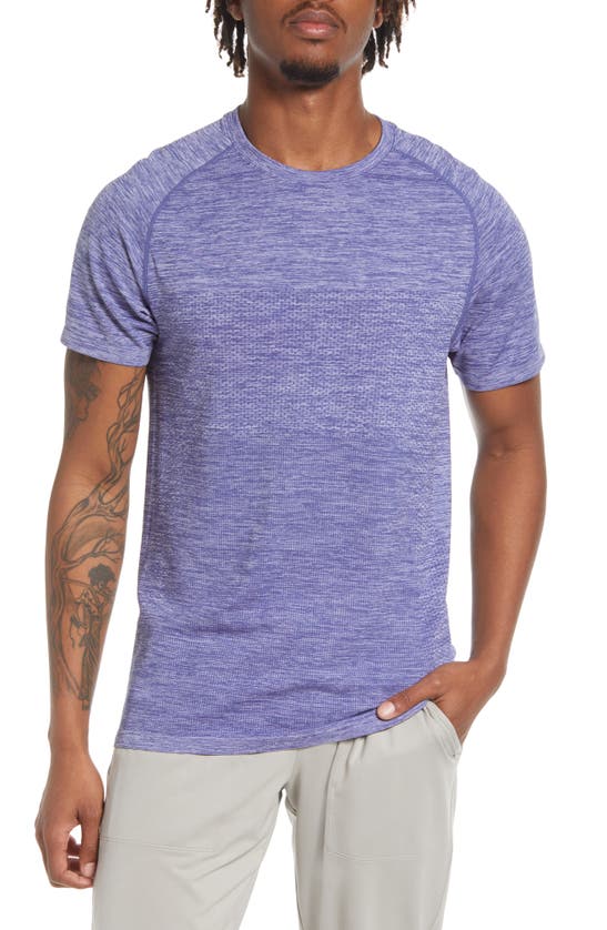 Zella Seamless Performance T-shirt In Blue Marlin | ModeSens