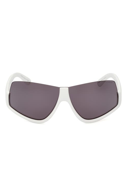 Moncler Vyzer Shield Sunglasses In Gray