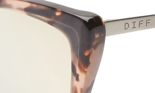 Diff Becky Ii 56mm Cat Eye Sunglasses In Pink/taupe/himalayan
