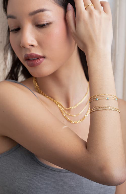 Shop Bony Levy 14k Gold & Turquoise Bracelet In 14k Yellow Gold