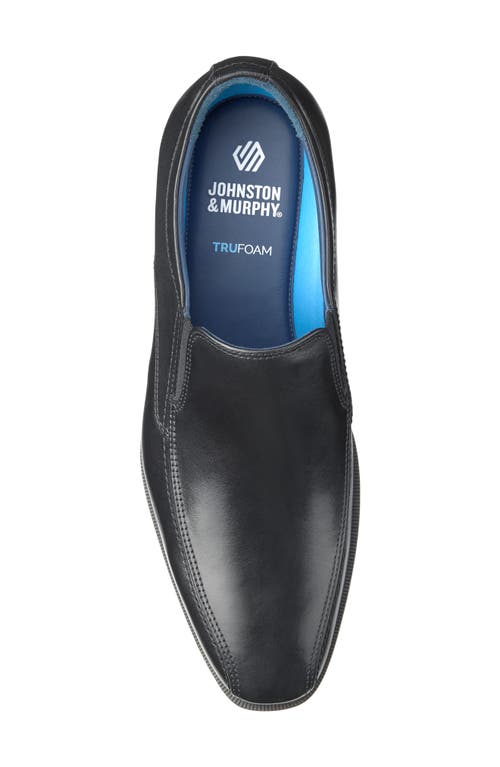 Johnston & Murphy Gibbons Run-off Shoe In Black Full Grain