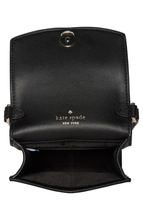 Kate Spade New York Staci North South Flap Phone Case In Black
