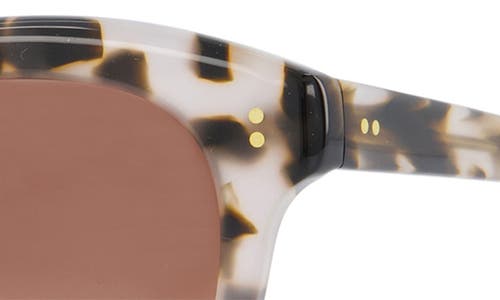 Toms Gwyneth 52mm Round Sunglasses In Vintage Tortoise Pink Fade