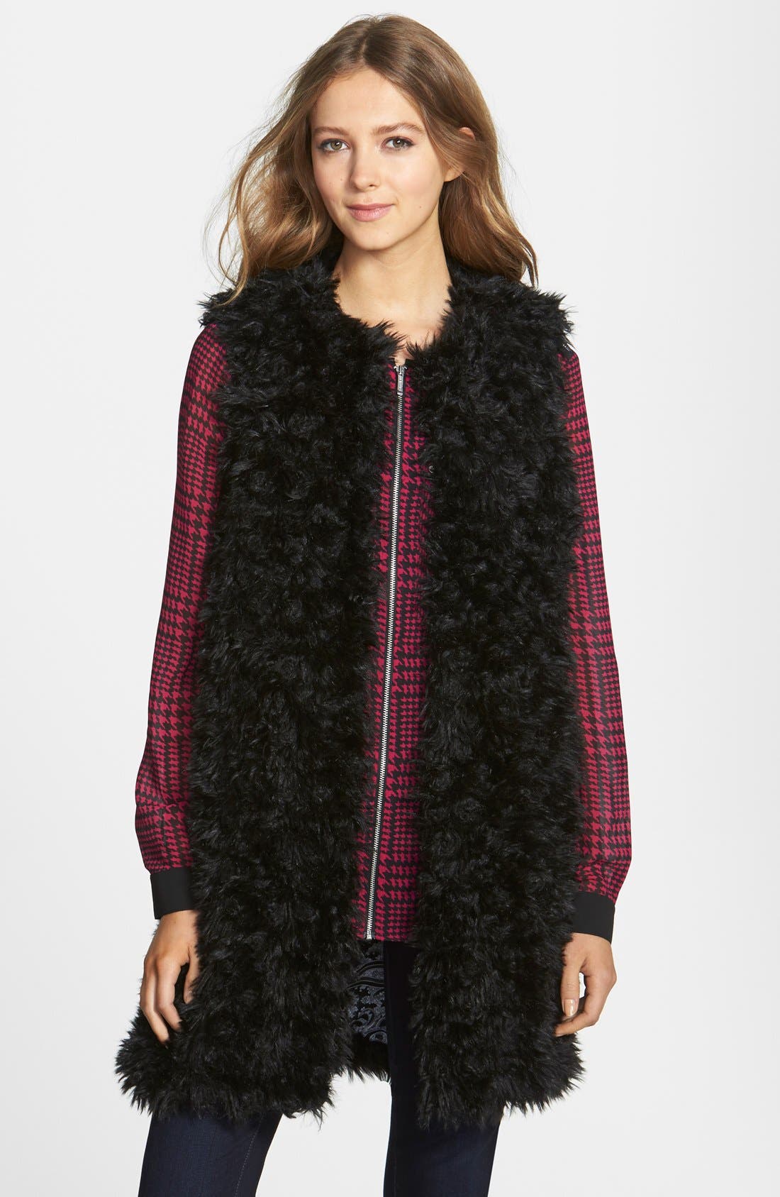 MICHAEL Michael Kors Long Faux Fur Vest Nordstrom